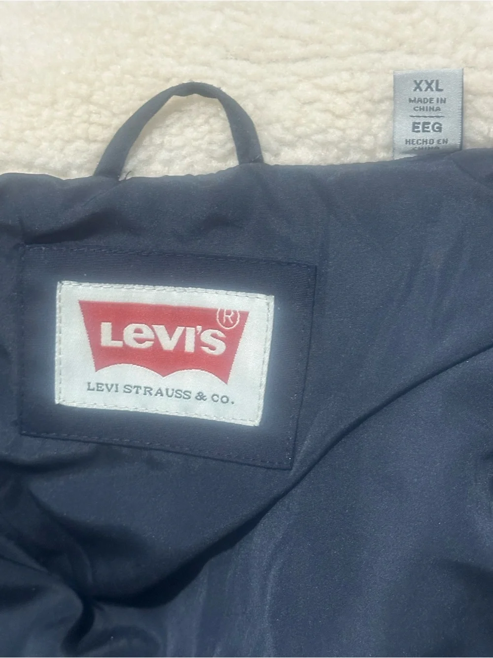 Levi’s Mixed Media Insulated Puffer Jacket XXL Sherpa Ultra Loft NWT Mens